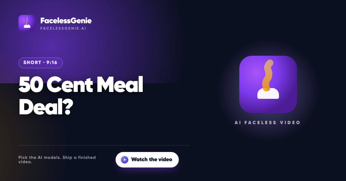50 Cent Meal Deal?