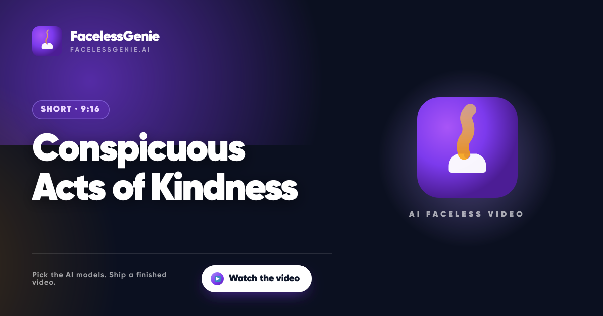 Conspicuous Acts of Kindness