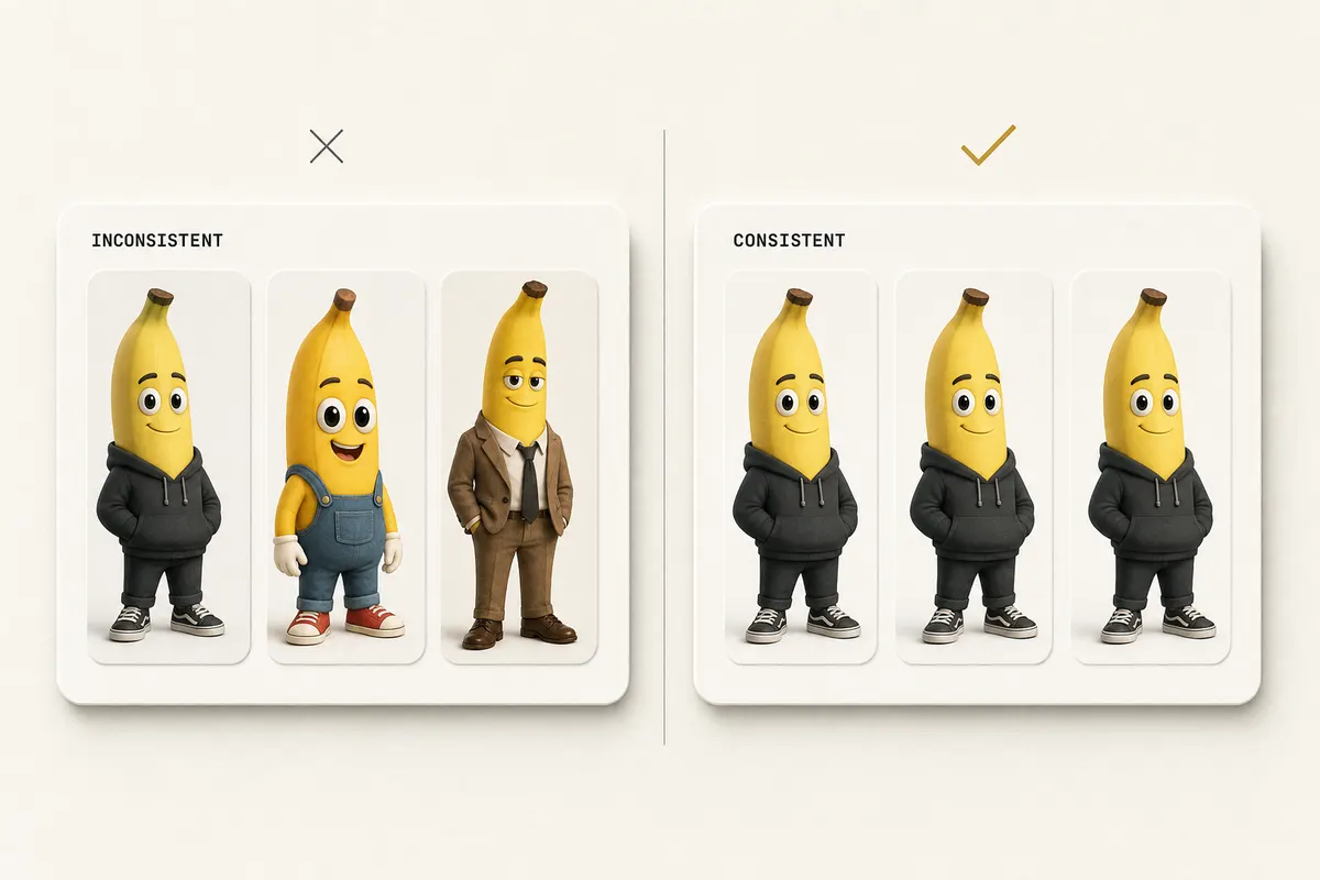 Side-by-side grid of nine 4-frame character consistency tests showing how each AI image-to-video model preserves identity across the clip